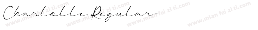 Charlotte Regular字体转换